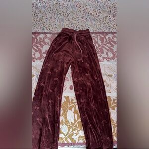 Velvet Maroon Lounge Pants